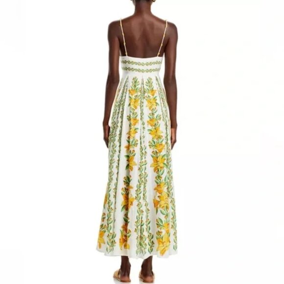 Farm Rio Off-White Tropical Lightness Sleeveless Maxi Dress - Picture 4 of 6